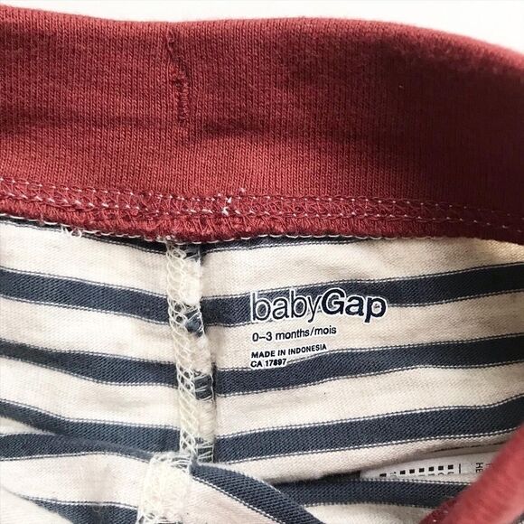Babygap stripe casual pants EUC 0-3 months - Picture 4 of 5